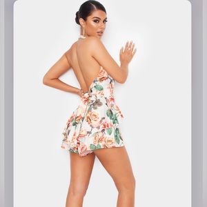 NWT Floral Halterneck Playsuit